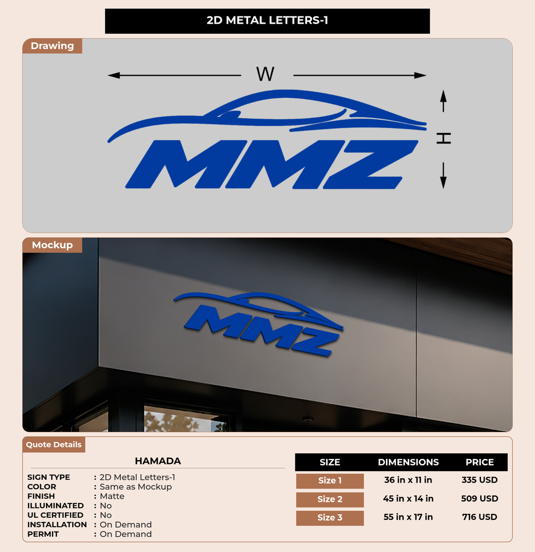 CUSTOM MOCKUP SIGN FOR Hamada
