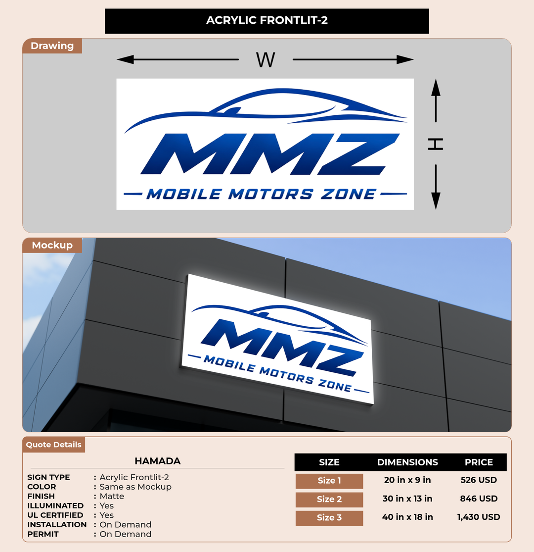 CUSTOM MOCKUP SIGN FOR Hamada