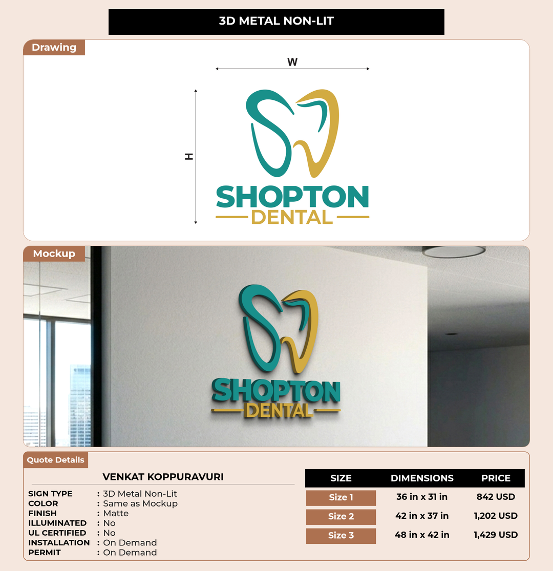CUSTOM MOCKUP SIGN FOR venkat koppuravuri
