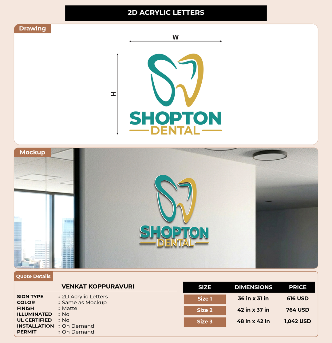 CUSTOM MOCKUP SIGN FOR venkat koppuravuri