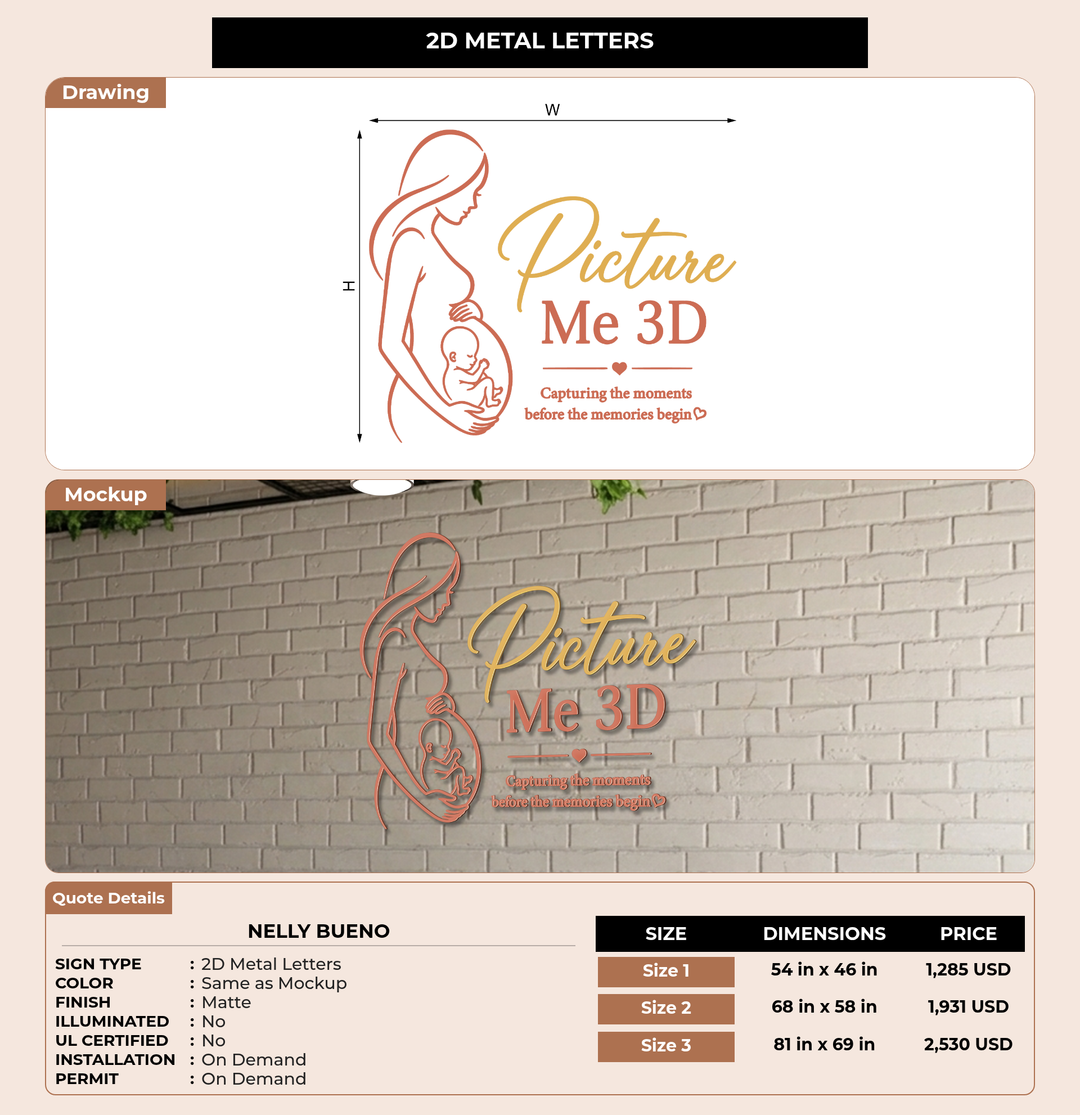 CUSTOM MOCKUP SIGN FOR Nelly Bueno