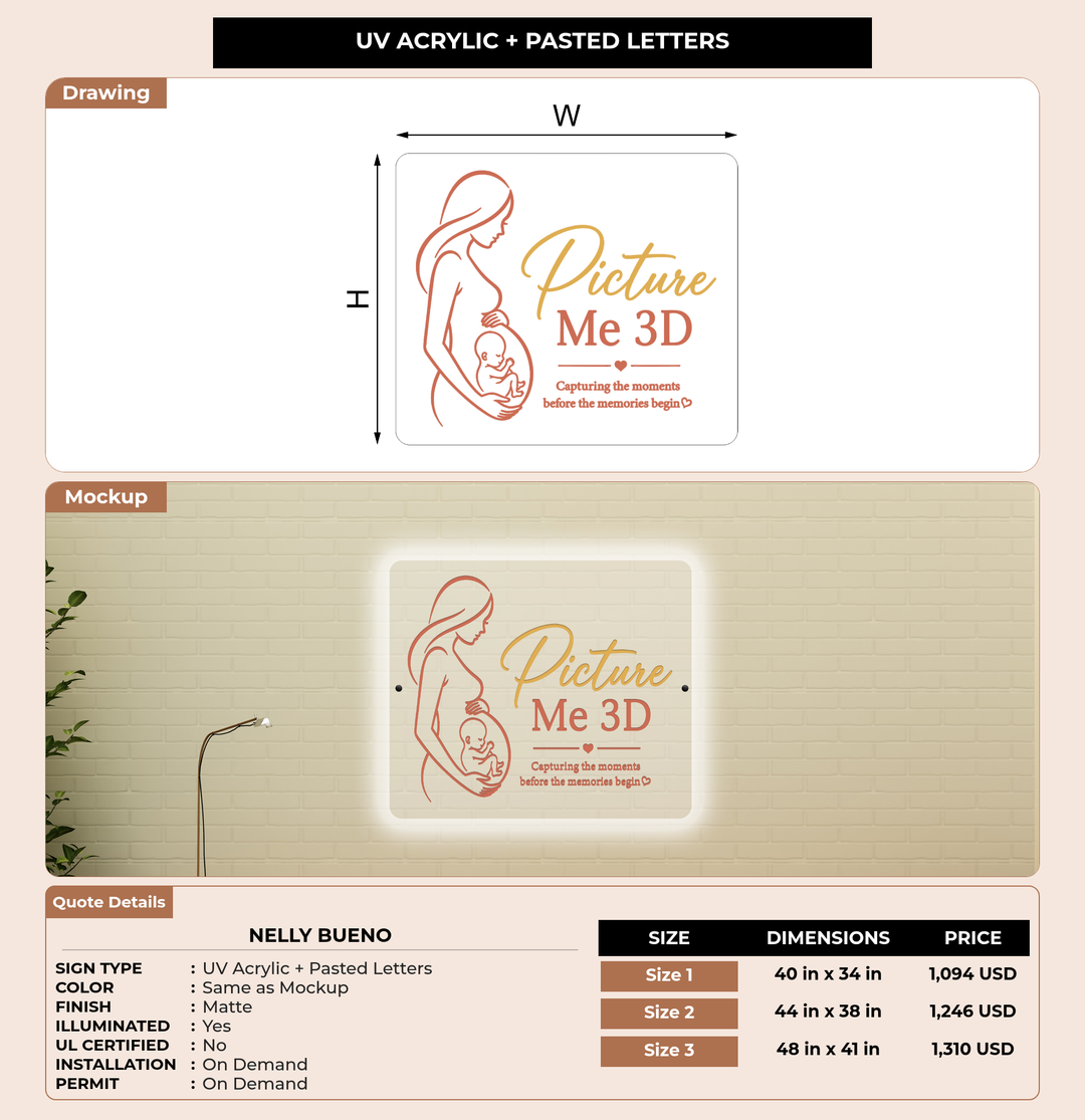 CUSTOM MOCKUP SIGN FOR Nelly Bueno