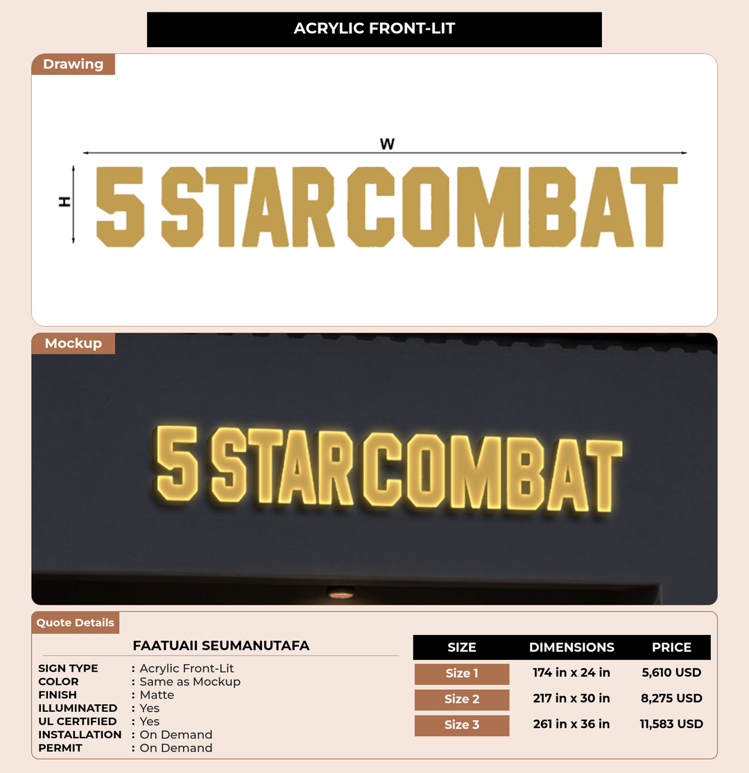 CUSTOM MOCKUP SIGN FOR Faatuaii Seumanutafa
