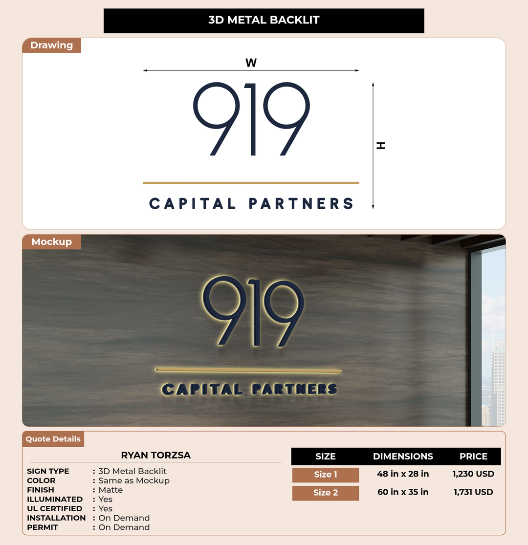 CUSTOM MOCKUP SIGN FOR Ryan Torzsa