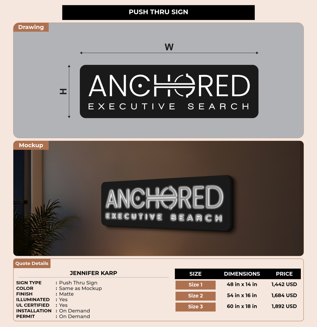 CUSTOM MOCKUP SIGN FOR Jennifer Karp