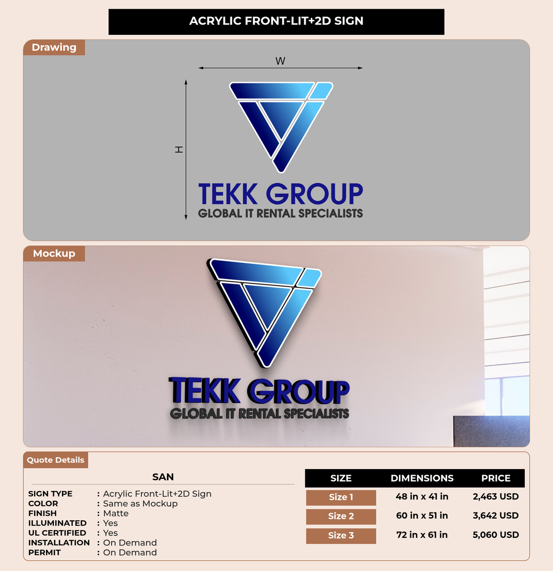 CUSTOM MOCKUP SIGN FOR San