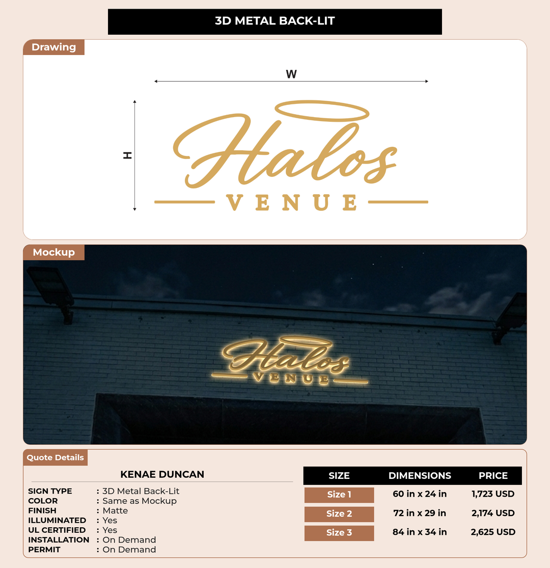 CUSTOM MOCKUP SIGN FOR kenae duncan