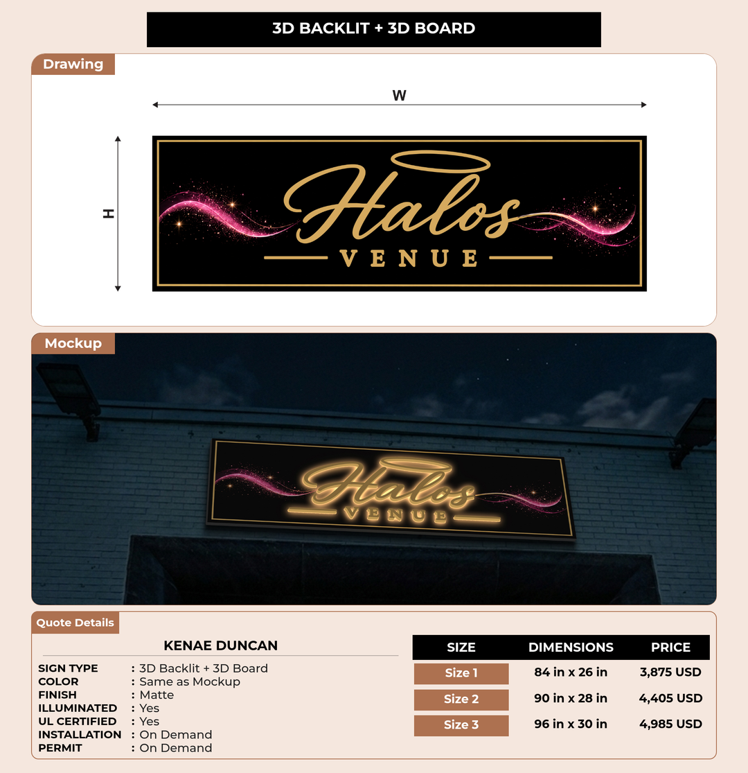 CUSTOM MOCKUP SIGN FOR kenae duncan