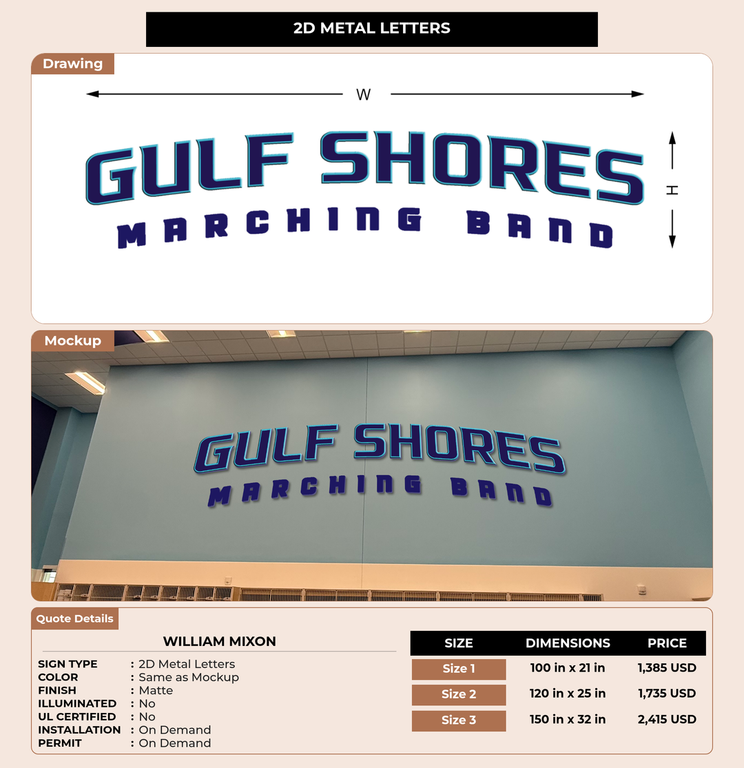 CUSTOM MOCKUP SIGN FOR William Mixon