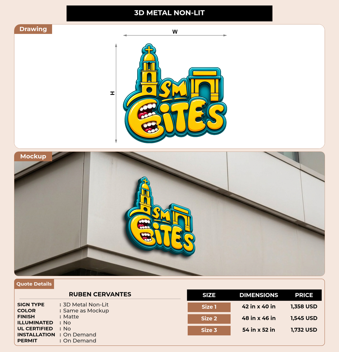 CUSTOM MOCKUP SIGN FOR Ruben Cervantes