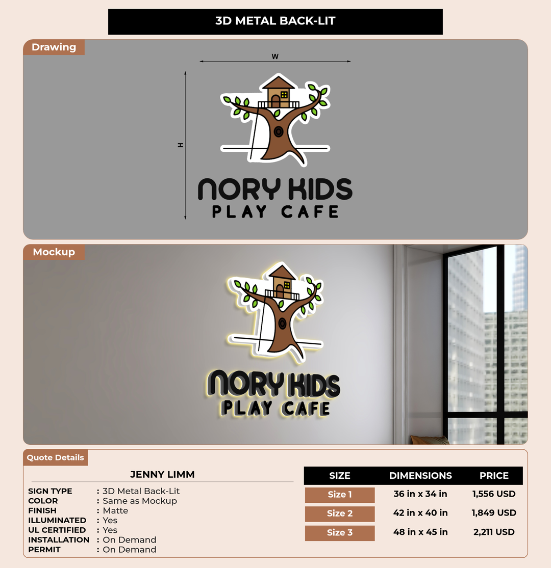CUSTOM MOCKUP SIGN FOR Jenny LImm