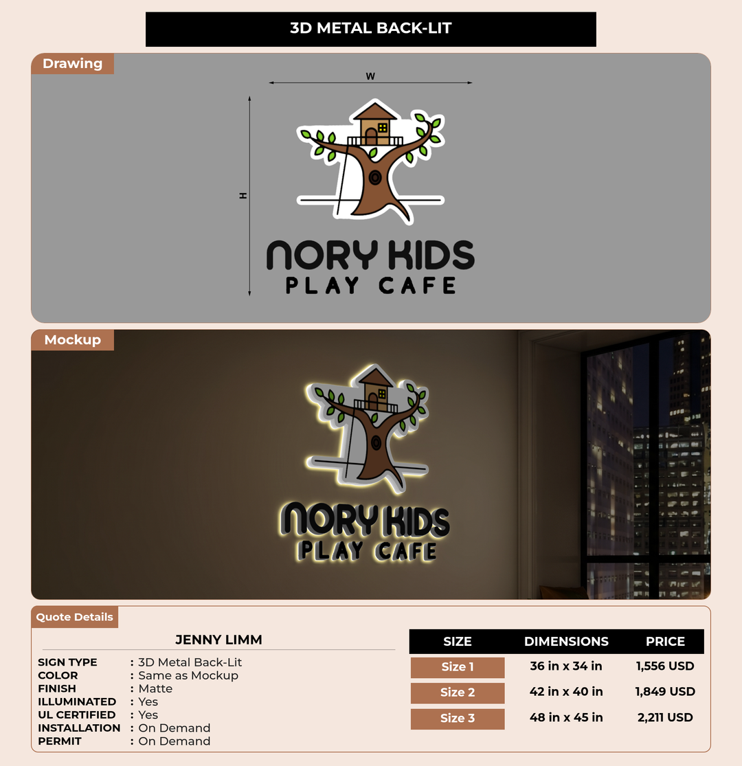CUSTOM MOCKUP SIGN FOR Jenny LImm