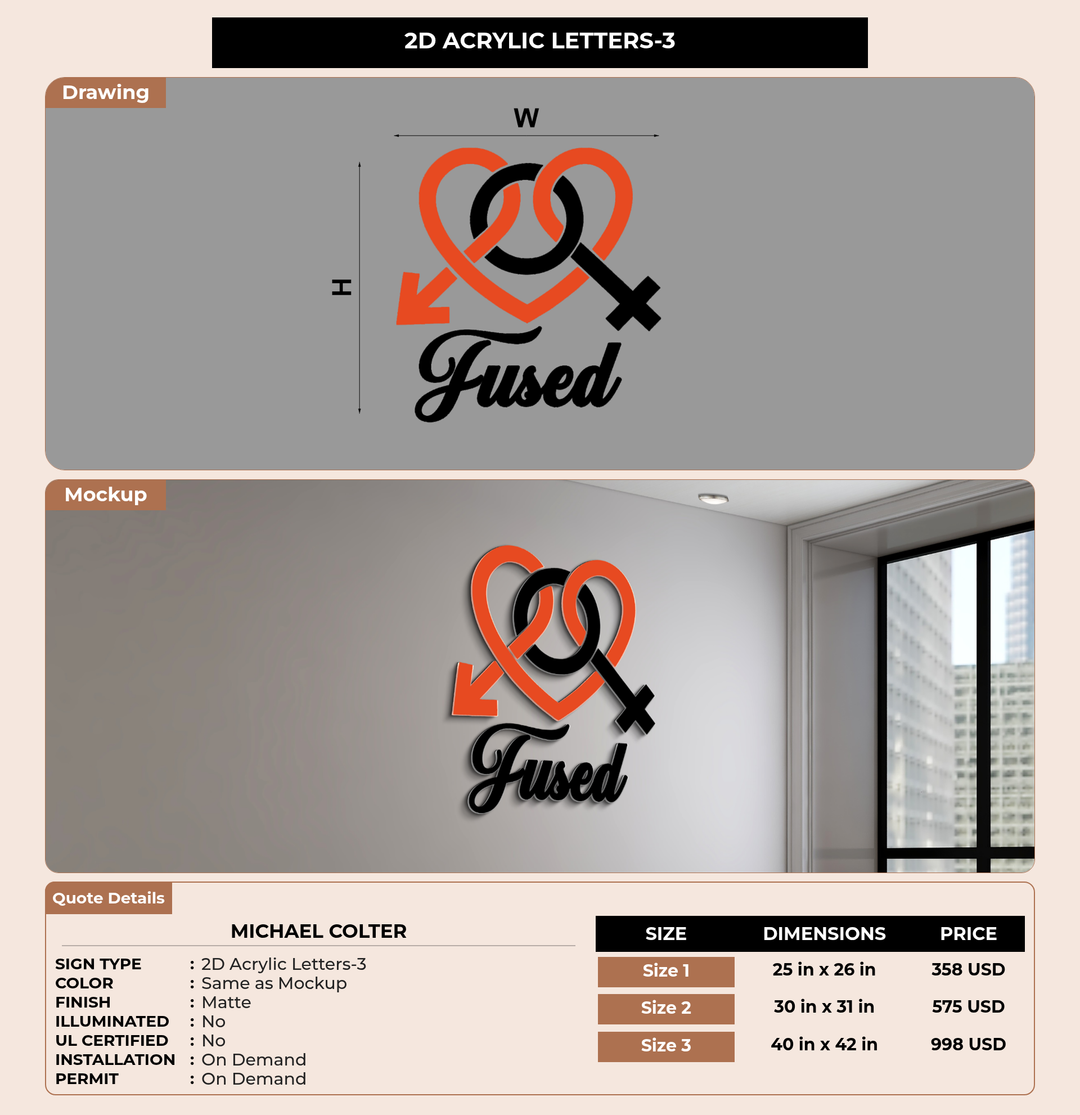 CUSTOM MOCKUP SIGN FOR Michael Colter