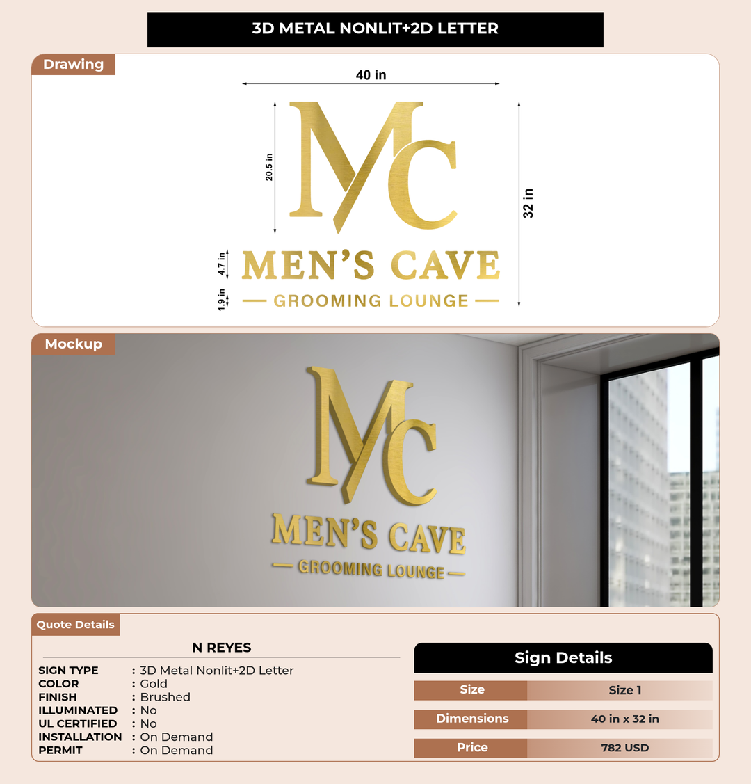 CUSTOM MOCKUP SIGN FOR N Reyes
