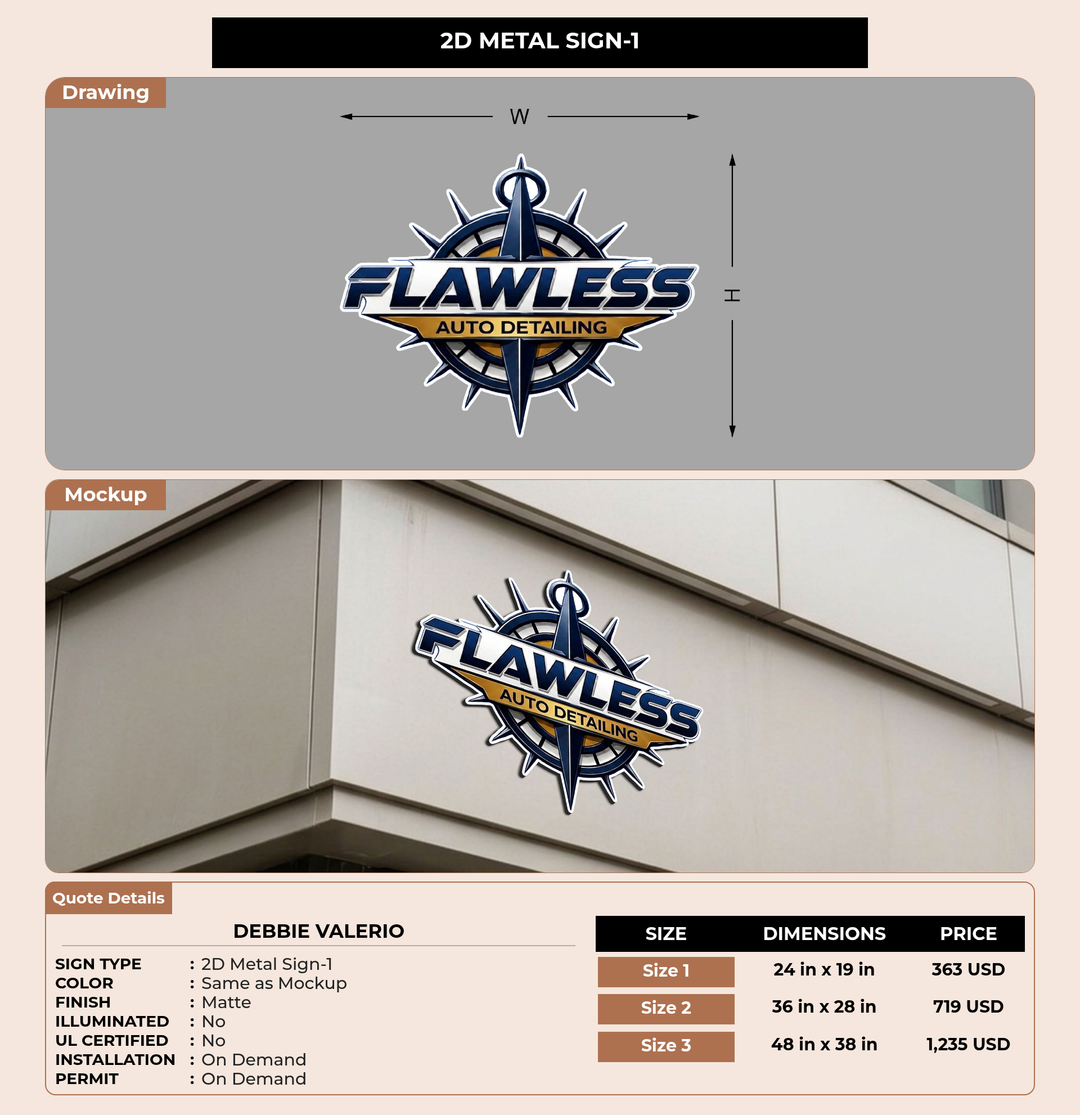 CUSTOM MOCKUP SIGN FOR Debbie valerio