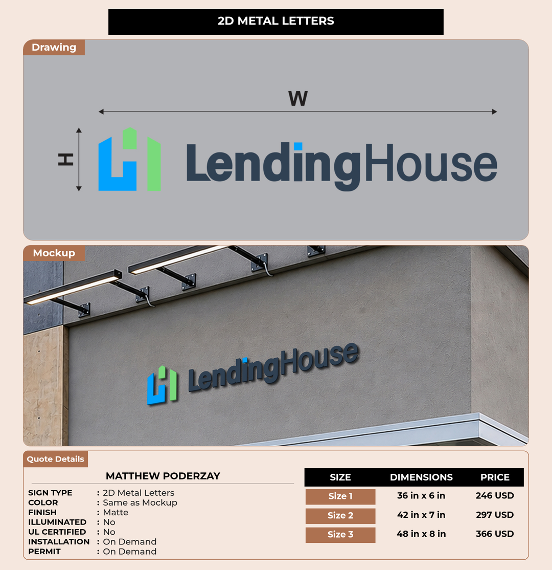 CUSTOM MOCKUP SIGN FOR Matthew Poderzay