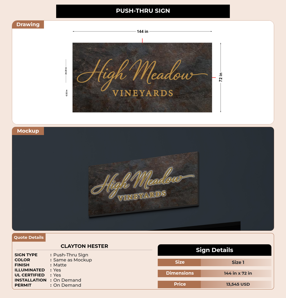 CUSTOM MOCKUP SIGN FOR Clayton Hester