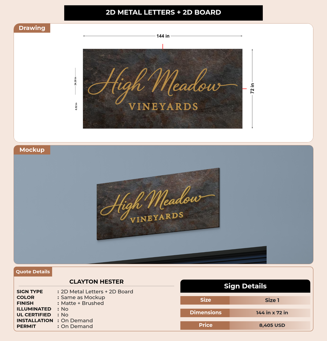 CUSTOM MOCKUP SIGN FOR Clayton Hester