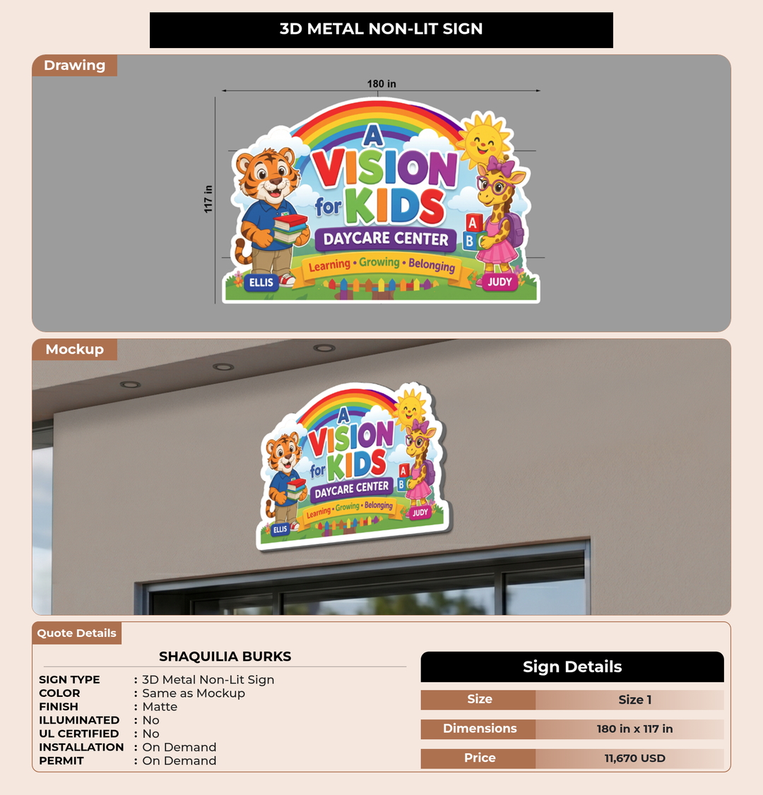 CUSTOM MOCKUP SIGN FOR Shaquilia Burks
