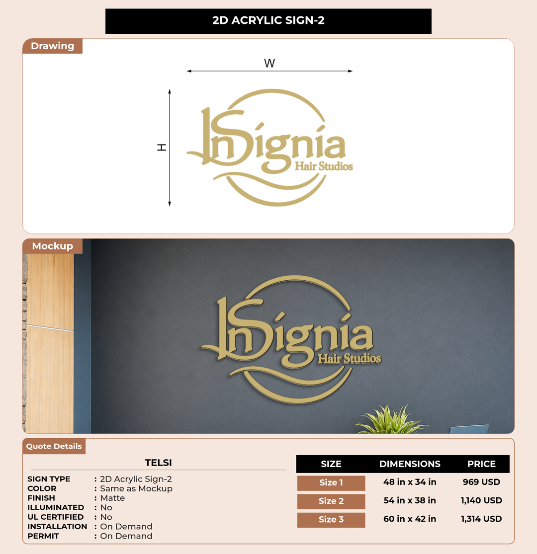 CUSTOM MOCKUP SIGN FOR Telsi