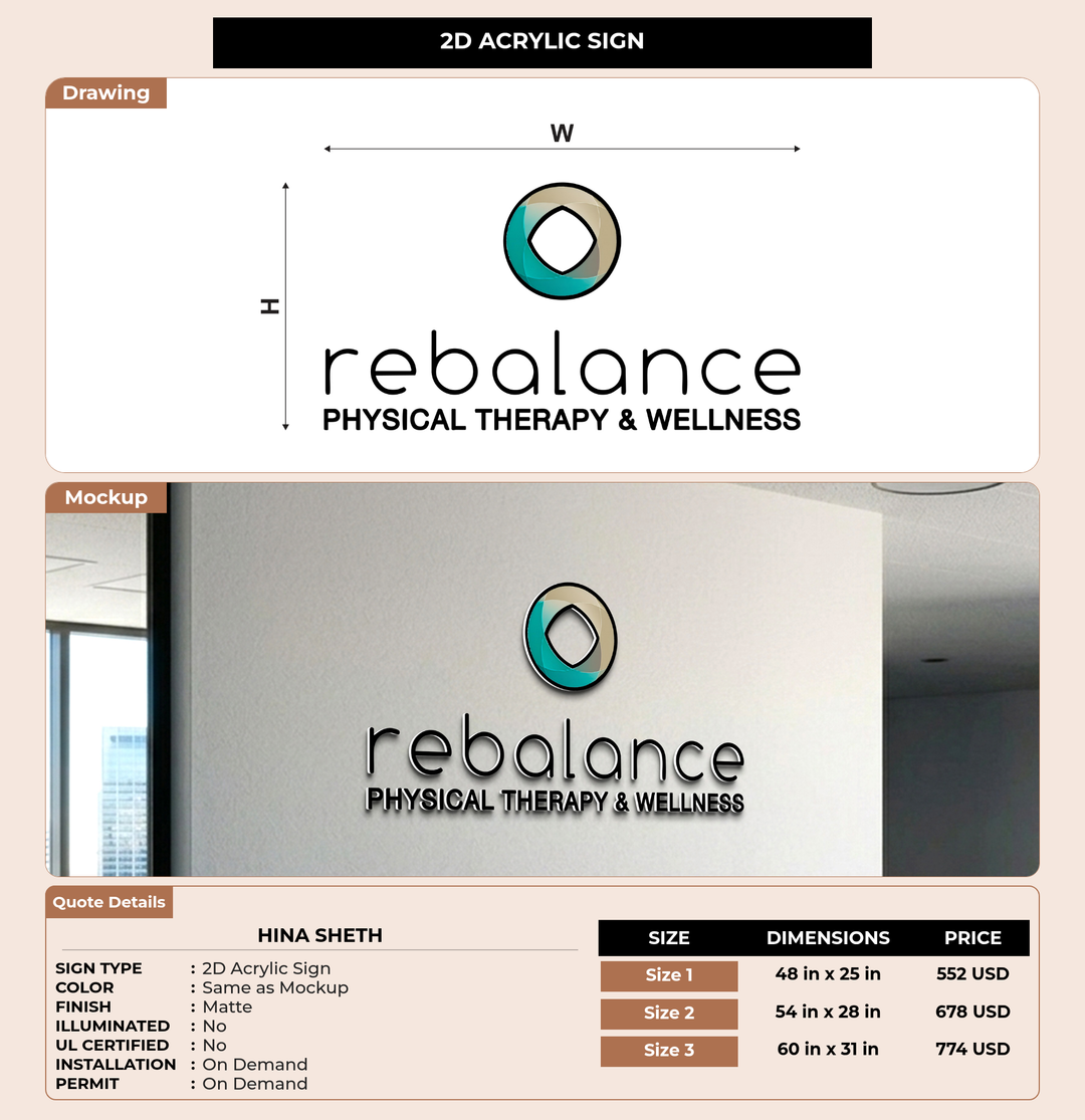 CUSTOM MOCKUP SIGN FOR Hina Sheth