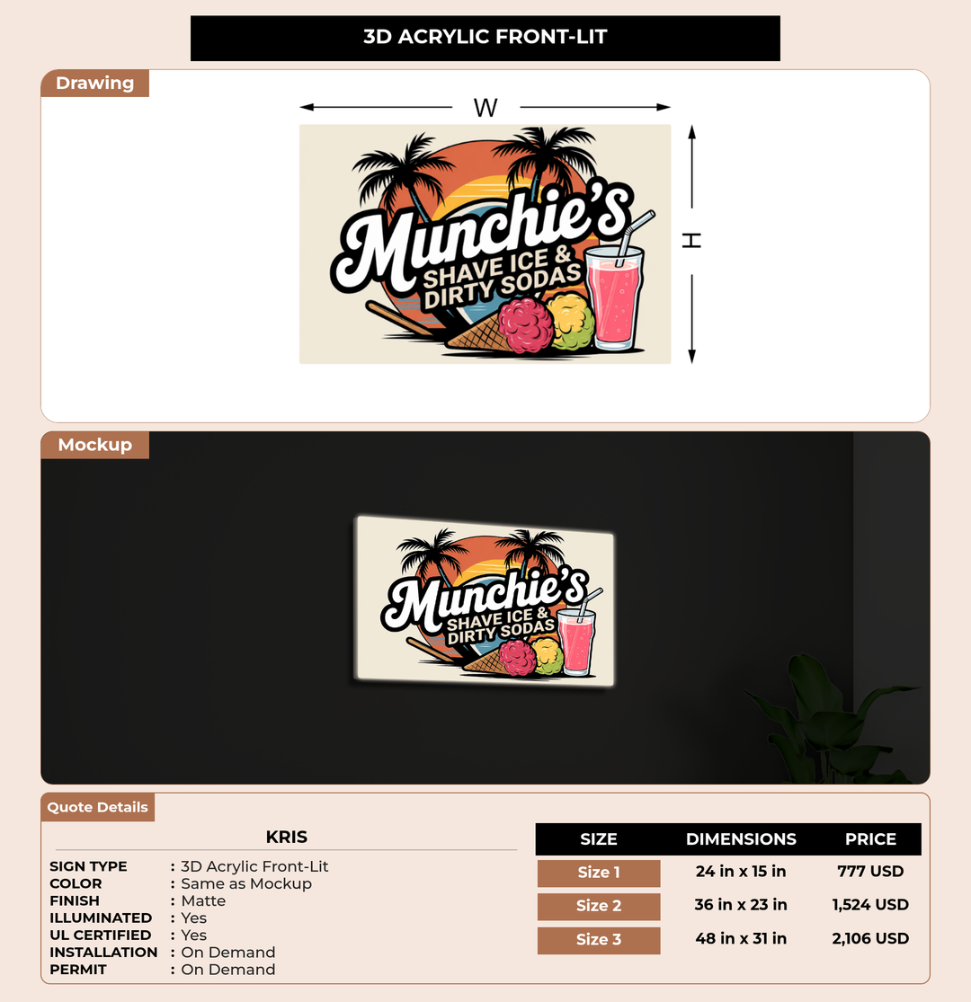 CUSTOM MOCKUP SIGN FOR Kris