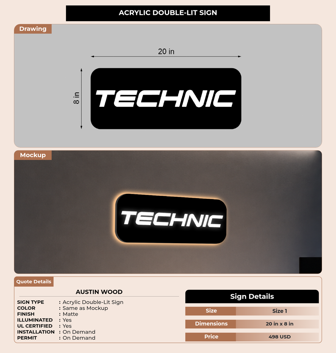 CUSTOM MOCKUP SIGN FOR Austin Wood