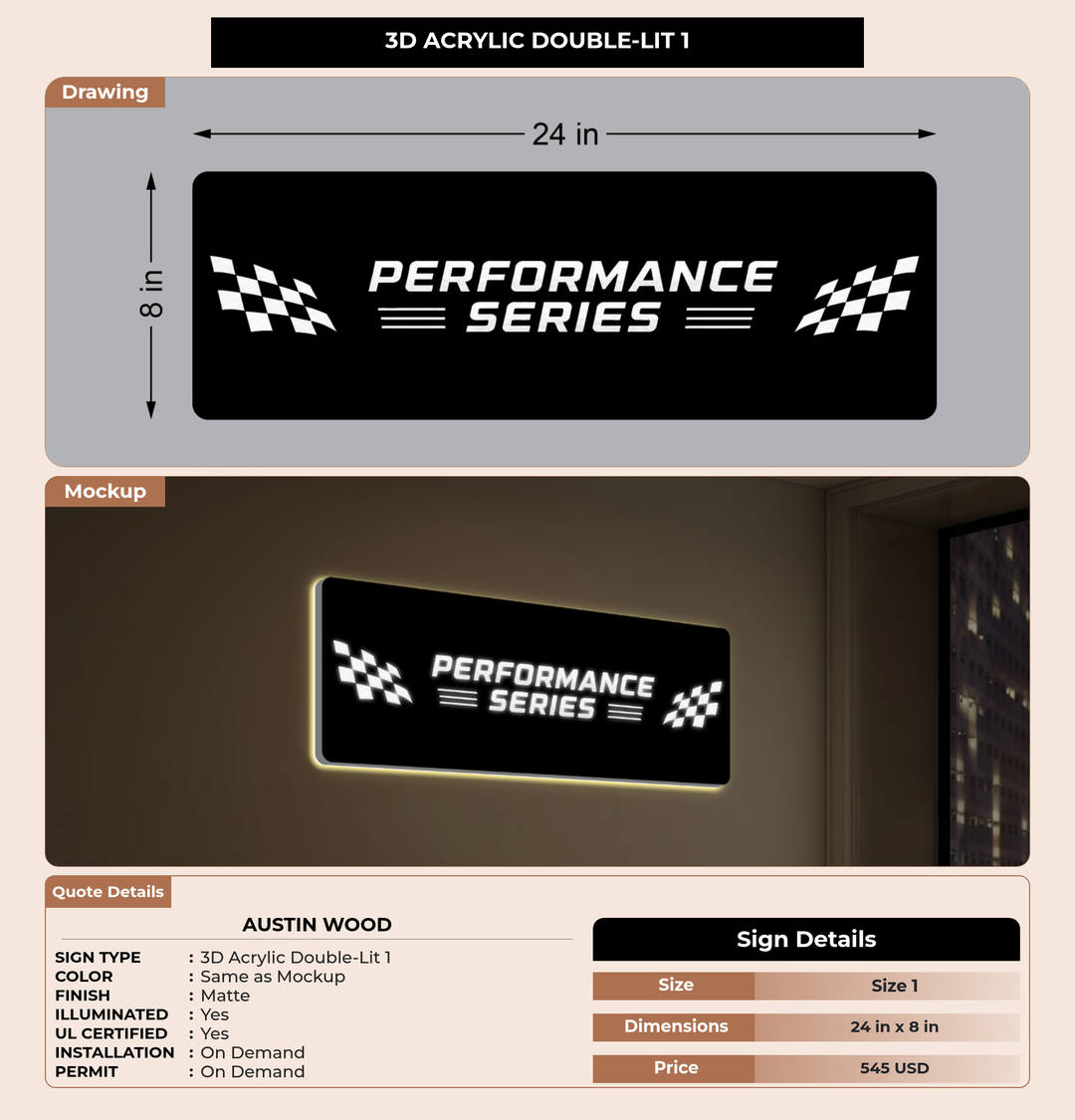 CUSTOM MOCKUP SIGN FOR Austin Wood