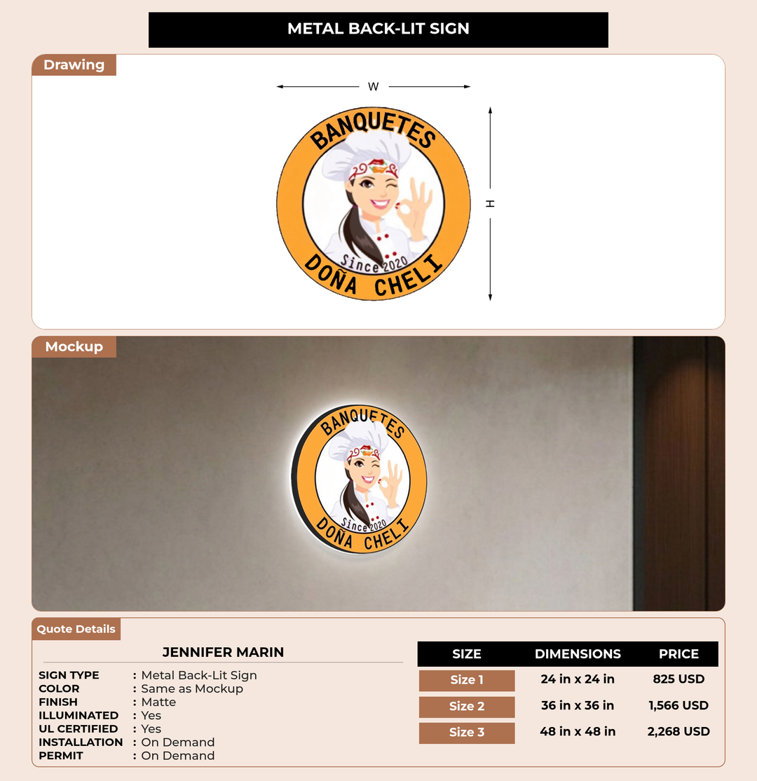 CUSTOM MOCKUP SIGN FOR Jennifer Marin