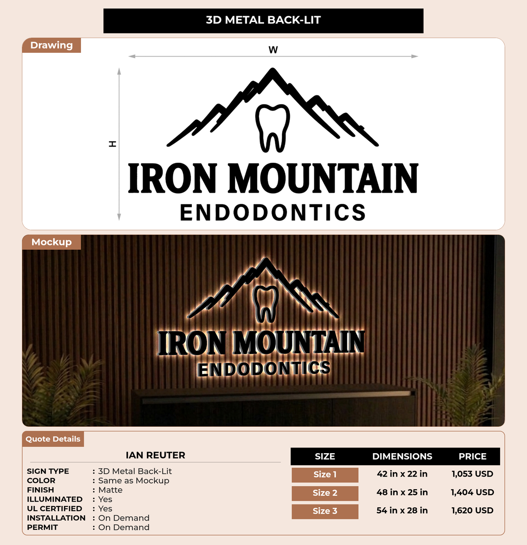 CUSTOM MOCKUP SIGN FOR Ian reuter