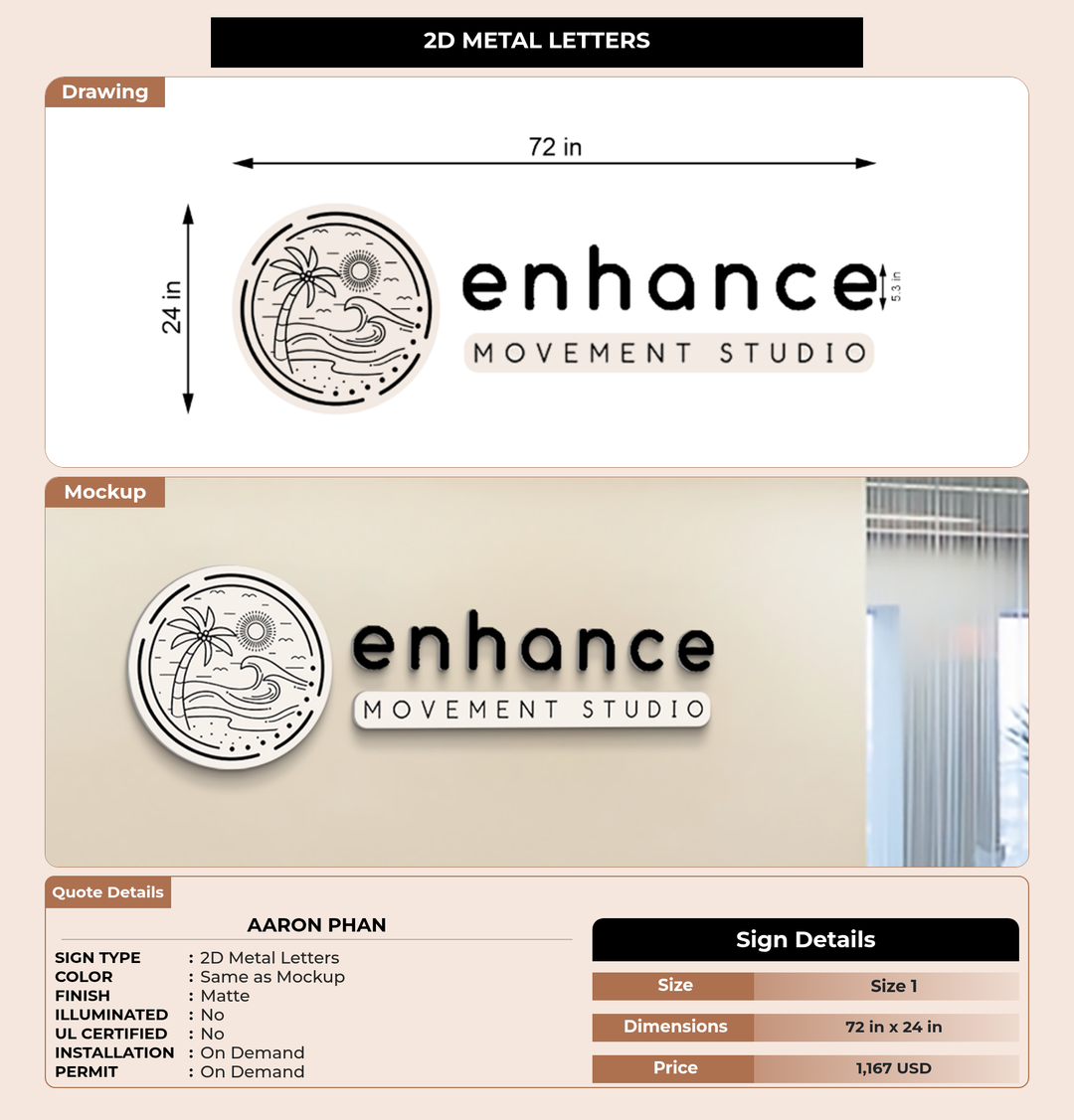 CUSTOM MOCKUP SIGN FOR Aaron Phan