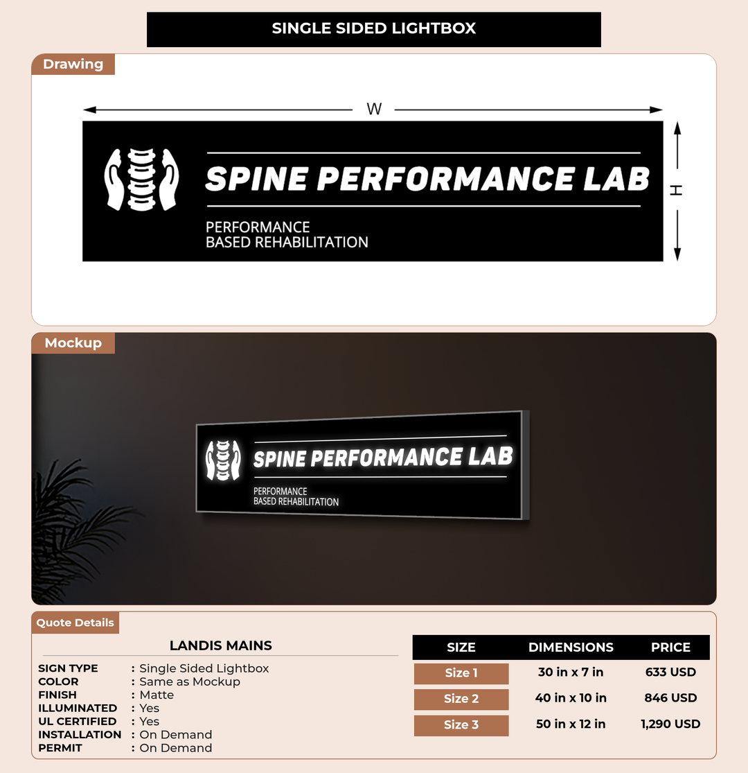 CUSTOM MOCKUP SIGN FOR Landis Mains