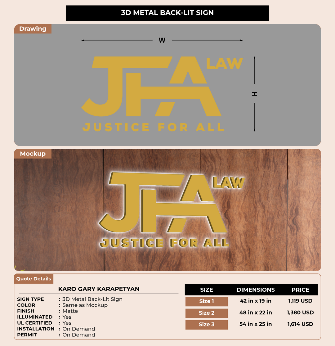 CUSTOM MOCKUP SIGN FOR Karo Gary Karapetyan