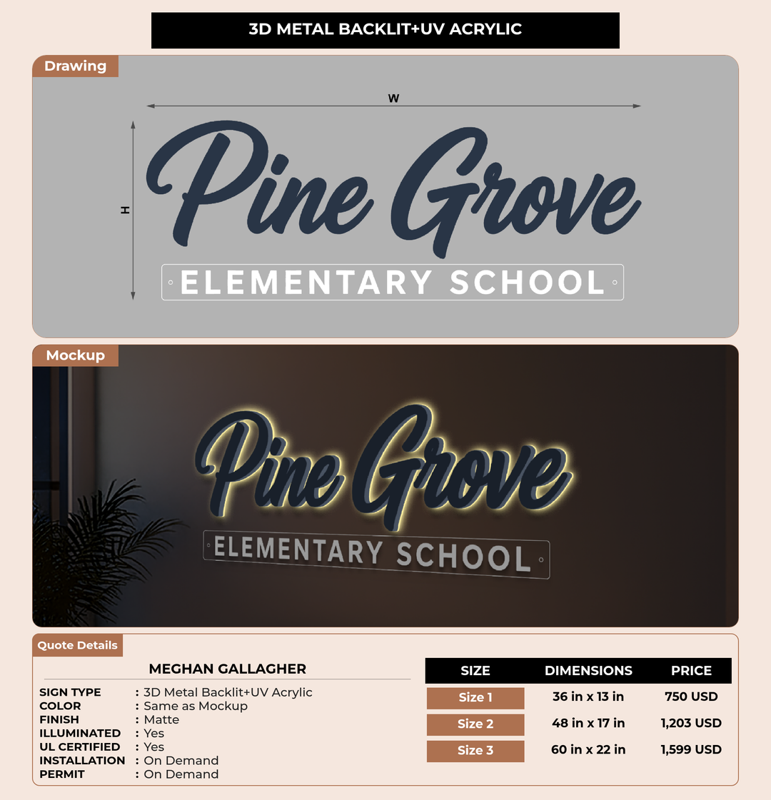 CUSTOM MOCKUP SIGN FOR Meghan Gallagher