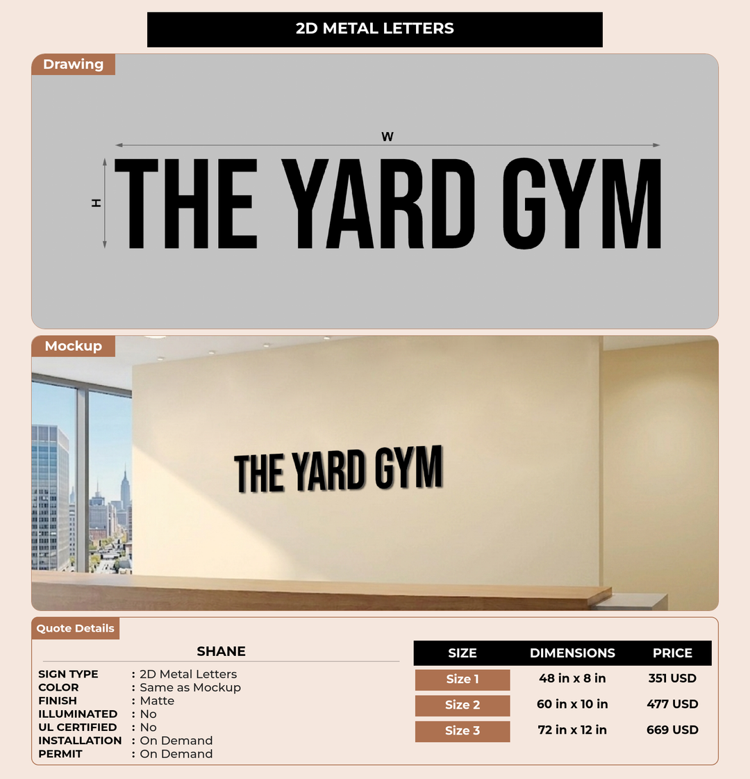CUSTOM MOCKUP SIGN FOR Shane