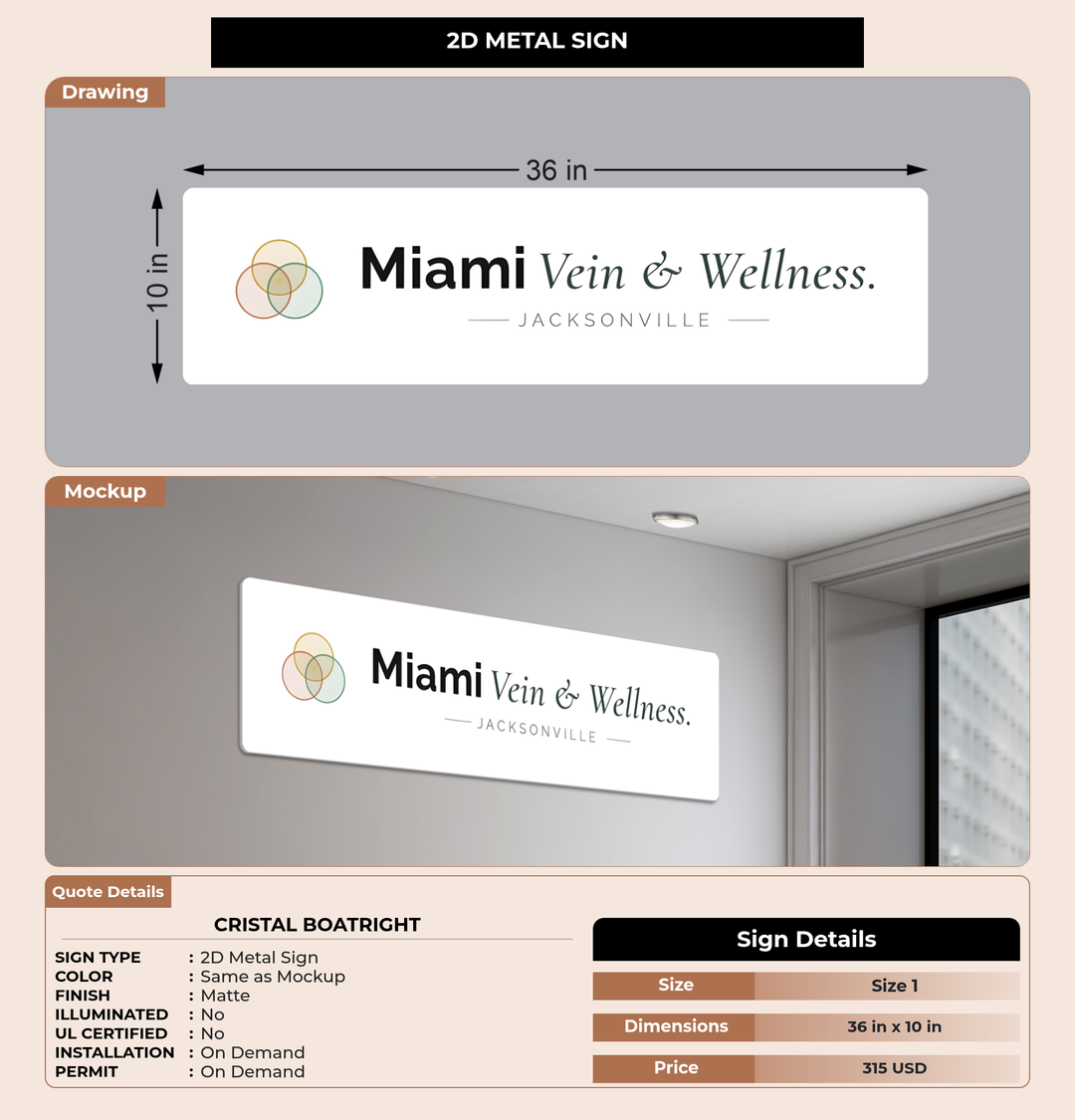CUSTOM MOCKUP SIGN FOR Cristal Boatright