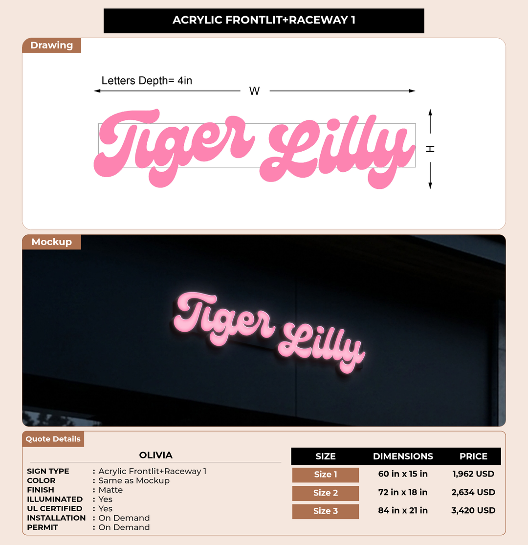 CUSTOM MOCKUP SIGN FOR Olivia