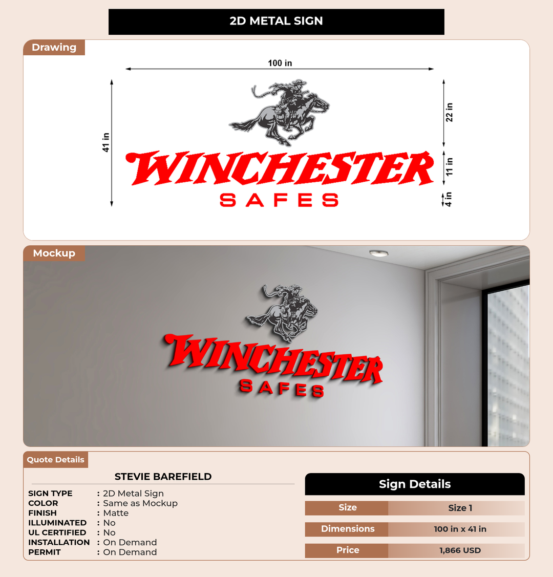 CUSTOM MOCKUP SIGN FOR Stevie Barefield