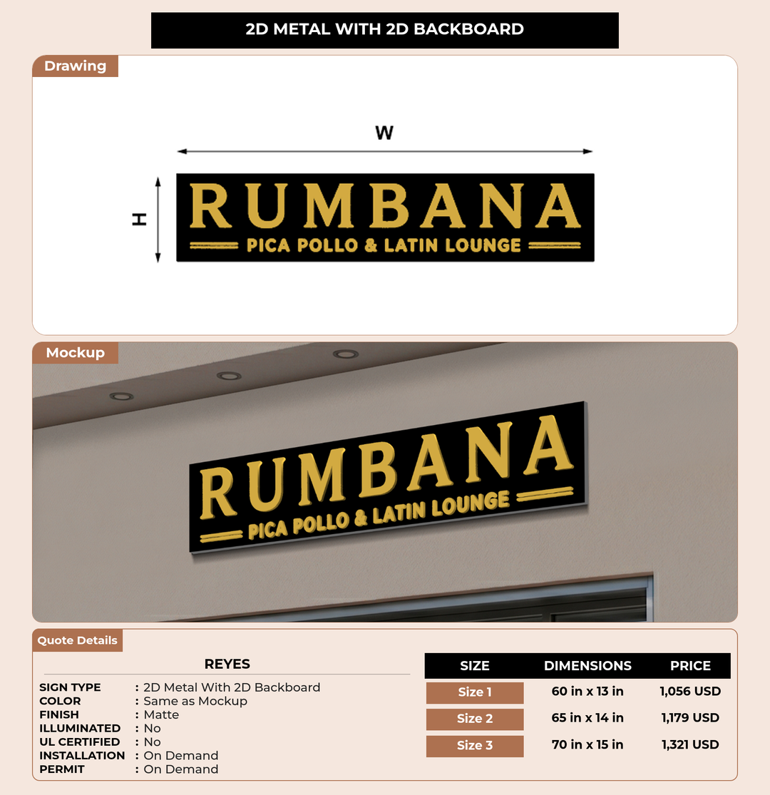 CUSTOM MOCKUP SIGN FOR Reyes