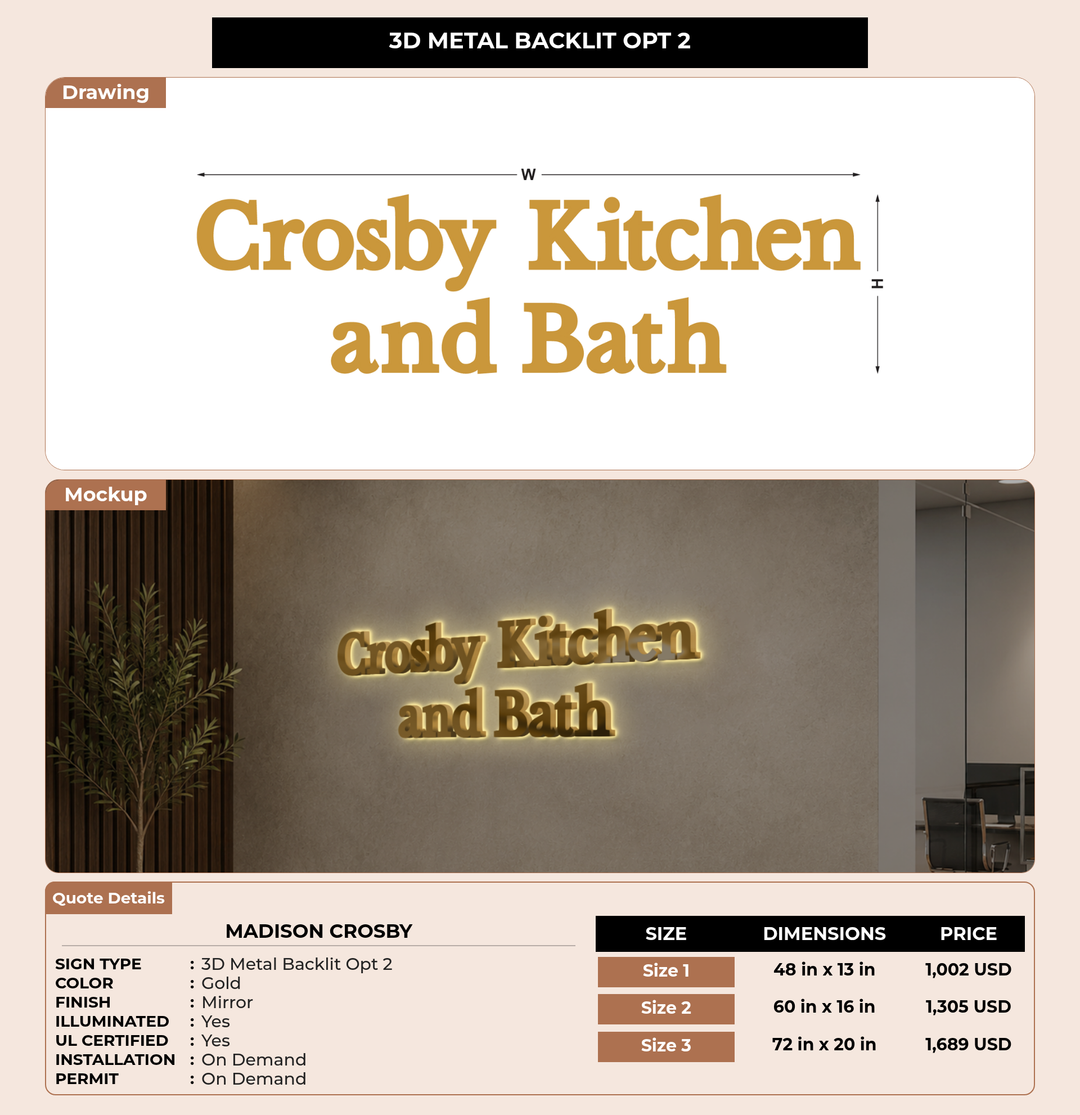 CUSTOM MOCKUP SIGN FOR madison crosby