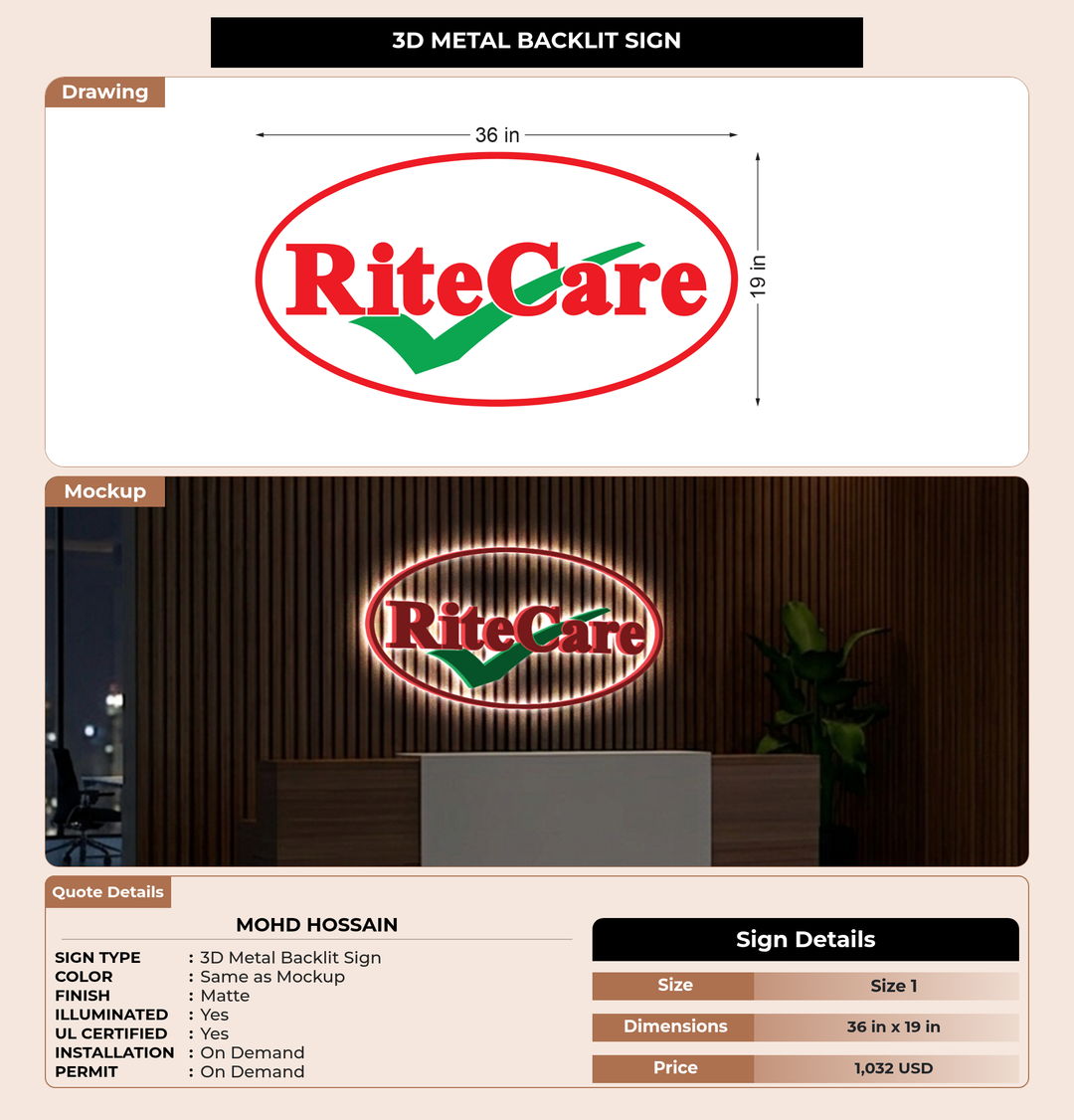 CUSTOM MOCKUP SIGN FOR Mohd Hossain