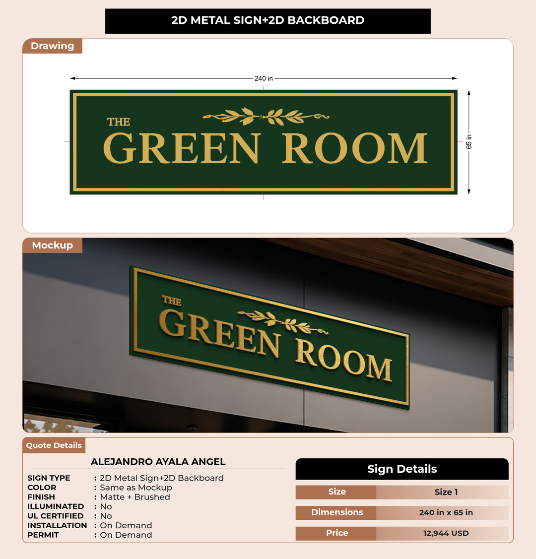 CUSTOM MOCKUP SIGN FOR Alejandro Ayala Angel