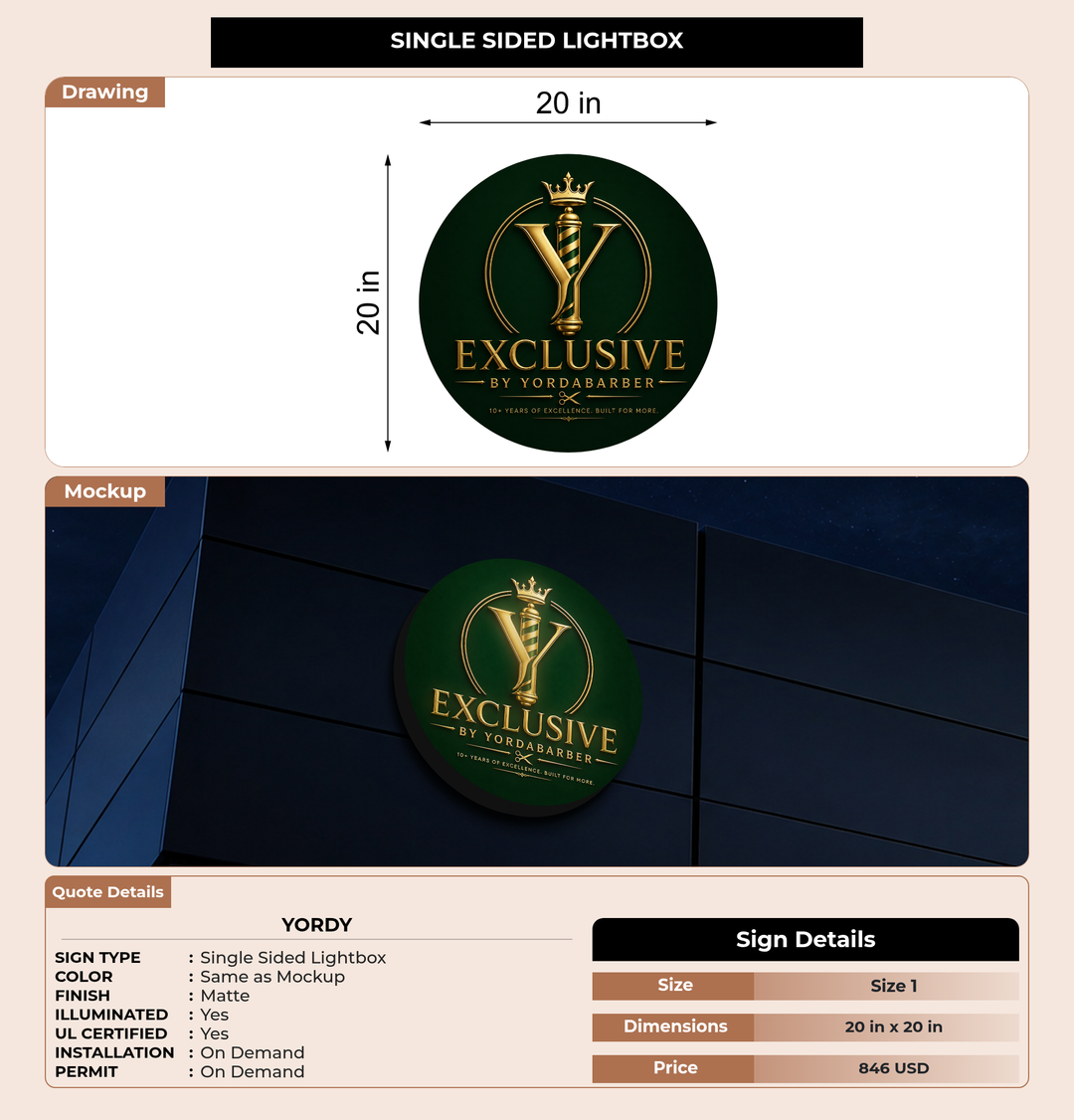 CUSTOM MOCKUP SIGN FOR Yordy