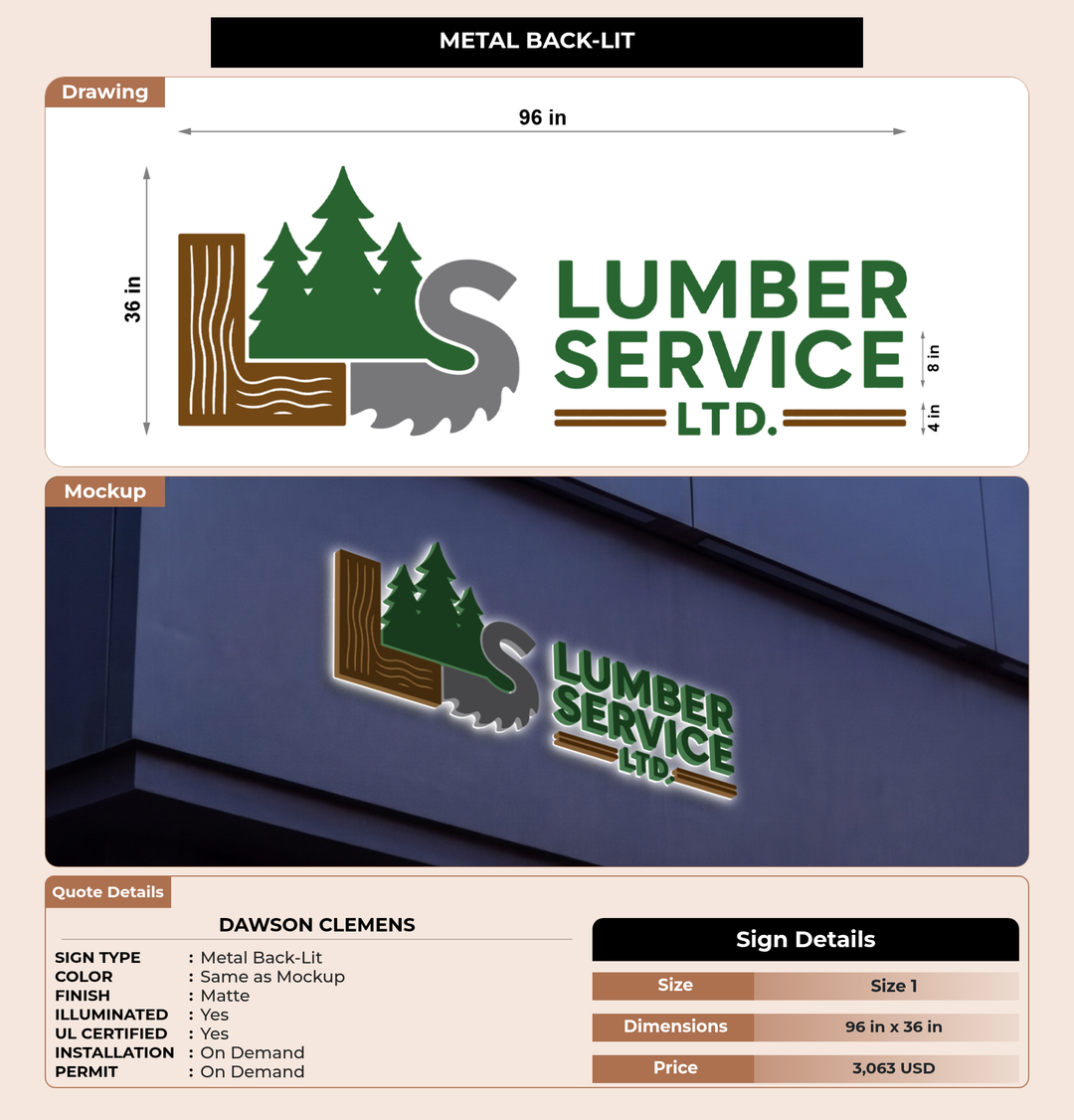 CUSTOM MOCKUP SIGN FOR Dawson Clemens