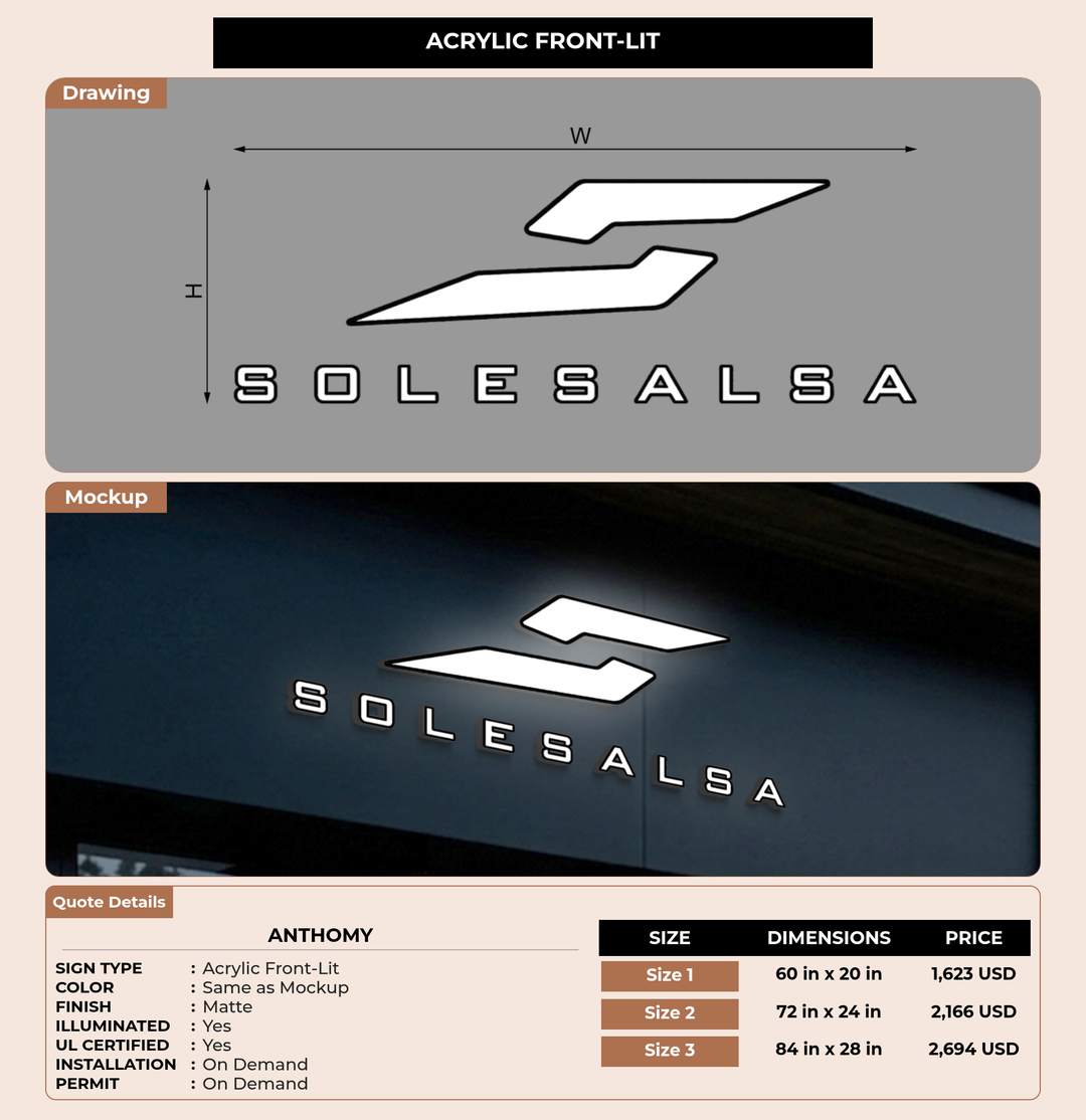CUSTOM MOCKUP SIGN FOR Anthomy