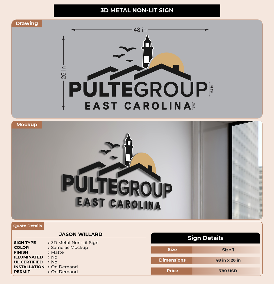 CUSTOM MOCKUP SIGN FOR Jason Willard