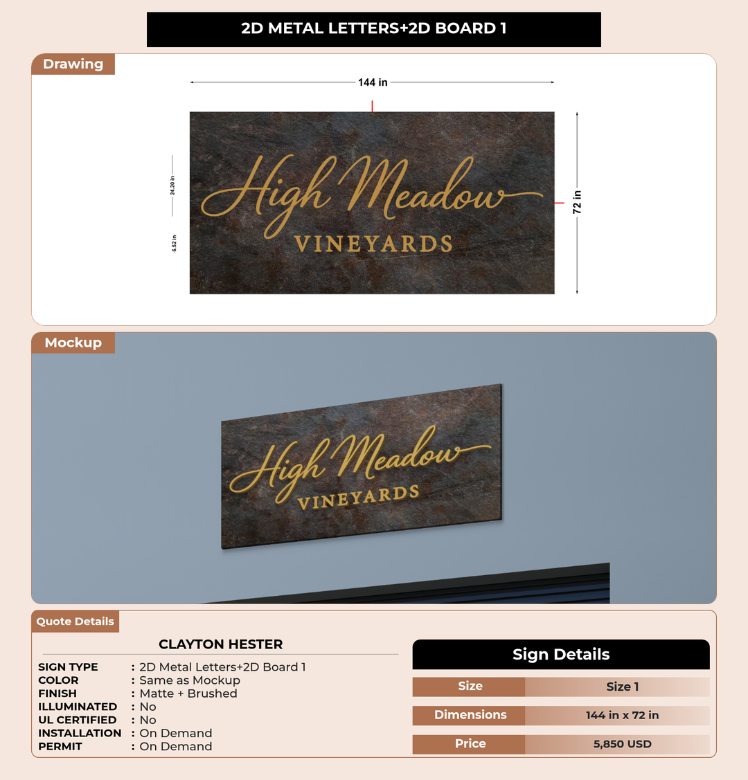CUSTOM MOCKUP SIGN FOR Clayton Hester