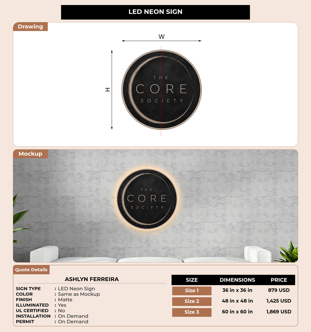 CUSTOM MOCKUP SIGN FOR Ashlyn Ferreira