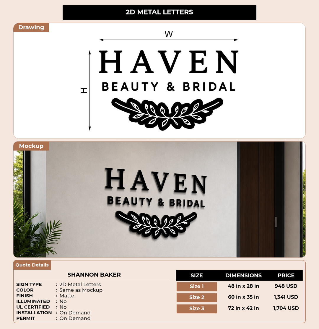 CUSTOM MOCKUP SIGN FOR Shannon Baker