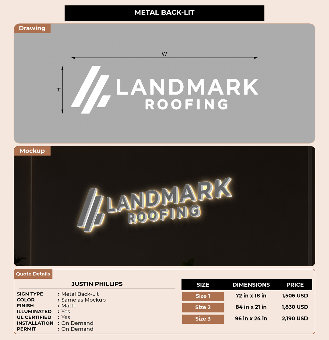CUSTOM MOCKUP SIGN FOR Justin Phillips